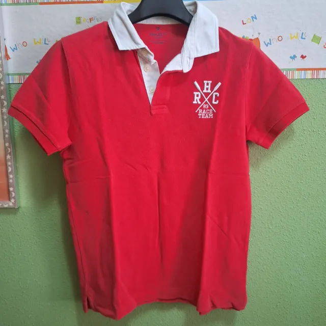Polo Hackett Rojo Manga Corta Talla 11-12
