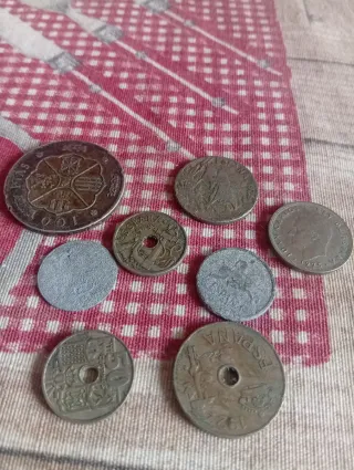 Lote monedas antiguas España