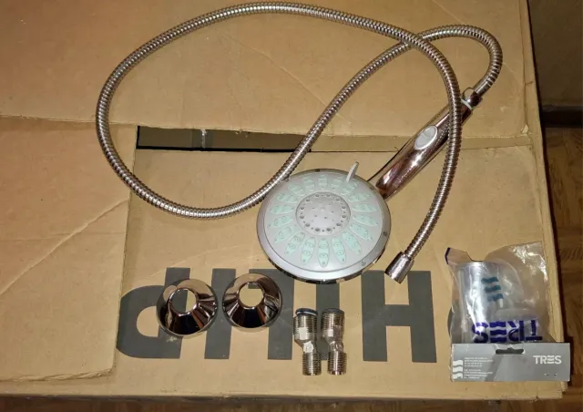 Alcachofa Ducha TRES Plata/Blanco