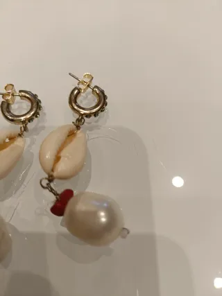 Orecchini Zara con conchiglie e perle