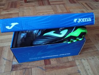 Botas de fútbol Joma niño negras y verdes