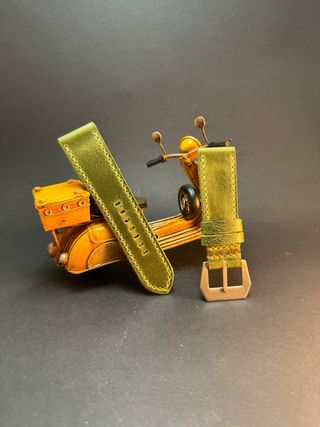 Correa de reloj de cuero hecha a mano