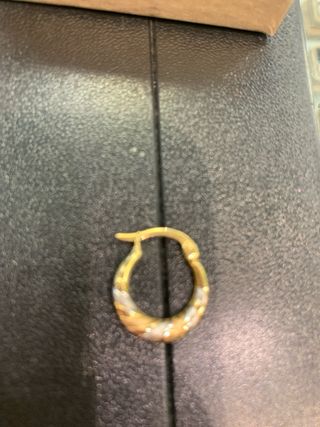 Pendientes Aro Oro Tricolor