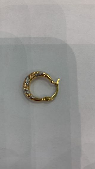 Pendientes Aro Oro Tricolor