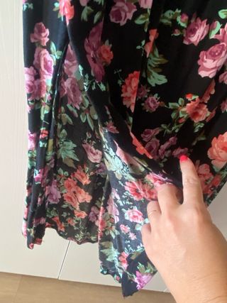 Vestido largo estampado floral