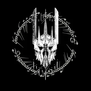 Camisetas Negras Diseño Sauron