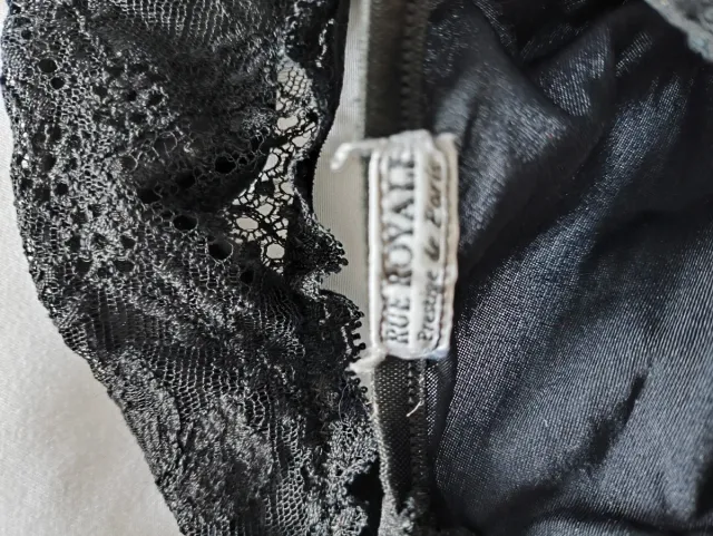 Body Rue Royall Negro Encaje