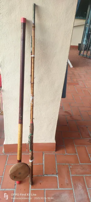 Cañas de pesca Bambú y Carbono