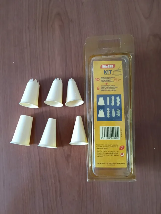 6 Boquillas para manga pastelera