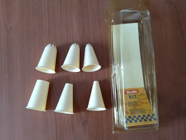 6 Boquillas para manga pastelera