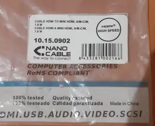 Cable Nano Cable HDMI a Mini HDMI
