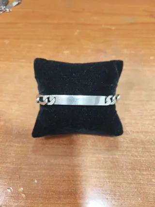 Esclava de plata estilo cartier 