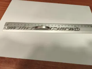 Esclava de plata estilo cartier 