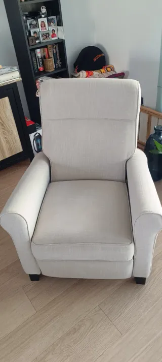 Sillón Ikea MUREN tela beige
