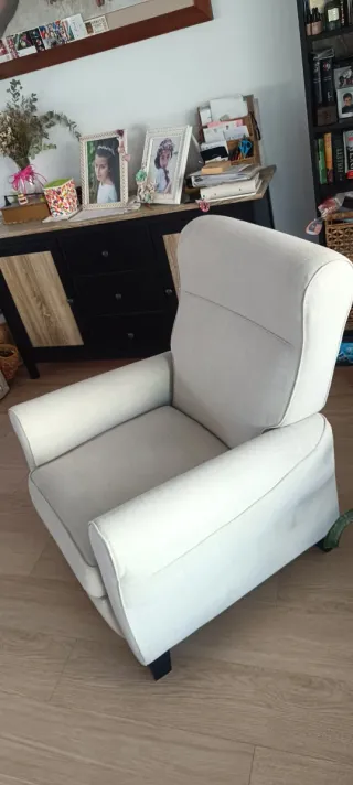 Sillón Ikea MUREN tela beige