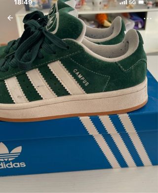Zapatillas Adidas Campus Mujer Verde