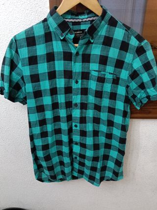 Camisa SELECTED azul con puntos Talla M