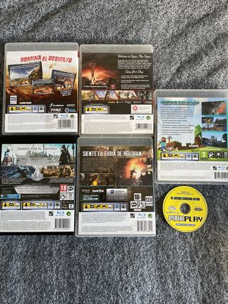 Lote Videojuegos PS3: Fallout, Minecraft, Killzone