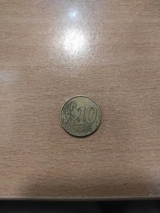 Moneda 10 céntimos Portugal 2002