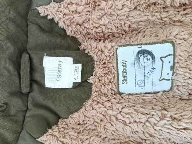 Parka bebé niña invierno forrada