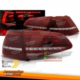 Faros traseros intermitente dinámico LED rojo y b