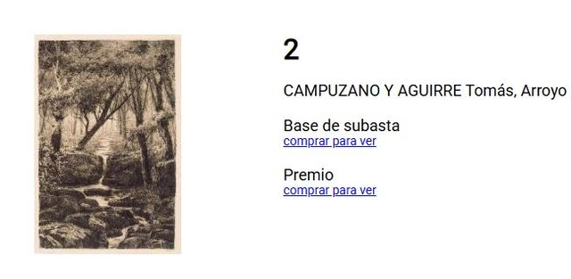 Arroyo - acquaforte di Tomás Campuzano y Aguirre