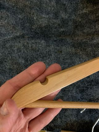 2 Grucce in legno con barra