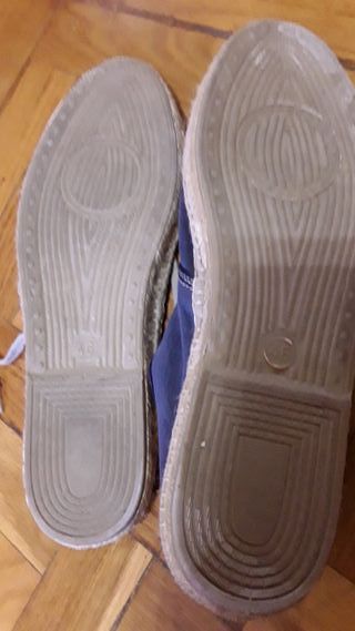 Alpargatas azules con cordones T46