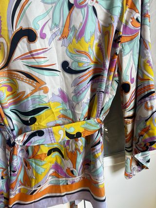 Kimono Zara Estampado Multicolor Talla S