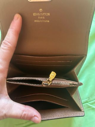 Monedero Louis Vuitton Marrón y Dorado