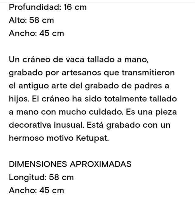 Artesania tallado a mano