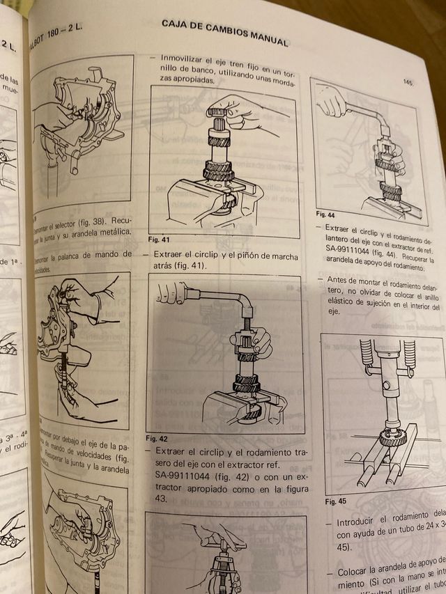 Manual Taller Talbot 180 2L Diesel 1979