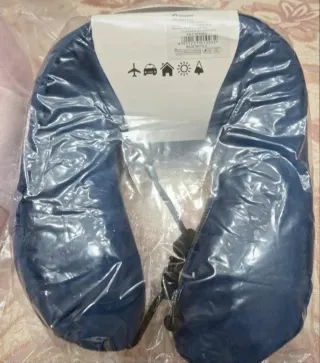 Cuscino da viaggio grigio e rosa