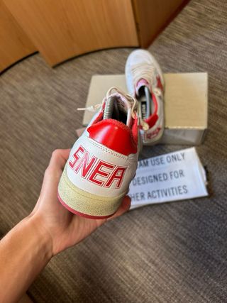 Golden Goose Ball Star Blancas y Rojas