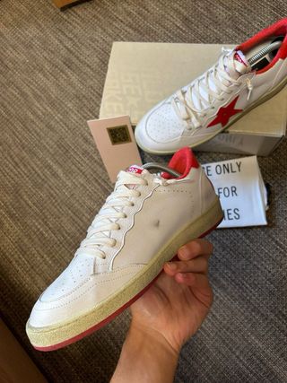 Golden Goose Ball Star Blancas y Rojas