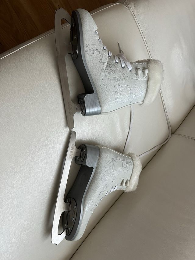 Patines de hielo blancos talla 37/38