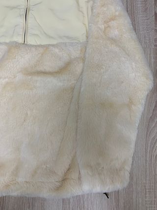 Half zip ASOS oversize beige terciopelo (T. XS)