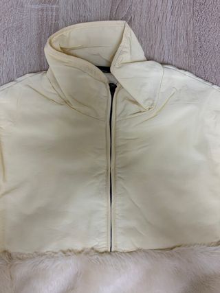 Half zip ASOS oversize beige terciopelo (T. XS)