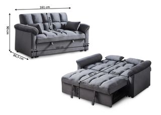 Sofá Cama Abatible Acolchado Oferta