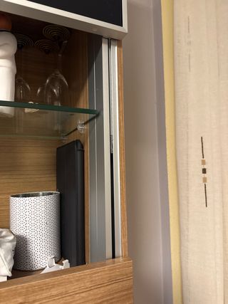 Estantería Vitrina Madera y Cristal