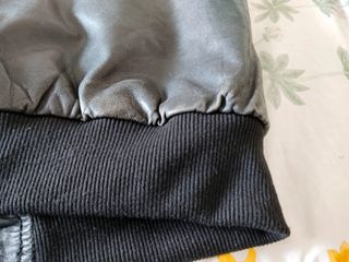 Cazadora de piel auténtica negra