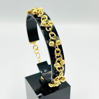 Pulsera oro bolas brillantes