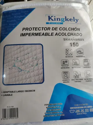 Protector Colchón Kingkely 150cm Impermeable