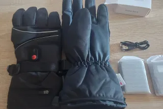 Guantes Moto Calefactables Negros