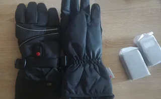 Guantes Moto Calefactables Negros