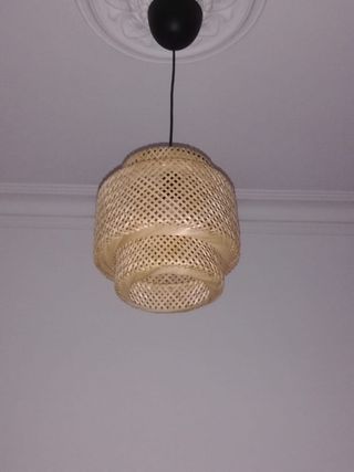 Lámpara de techo Sinnerling IKEA bambú