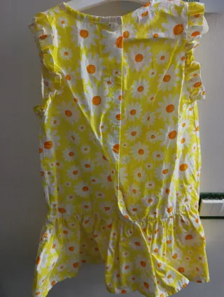 Vestito bambina giallo fiori