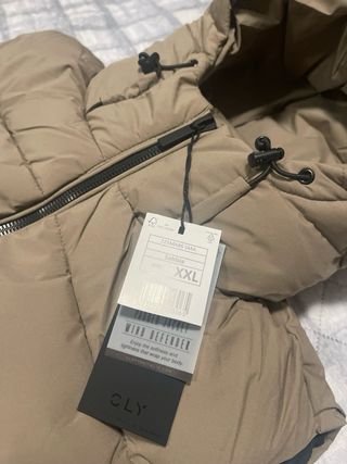 Gilet uomo con cappuccio nuovo beige