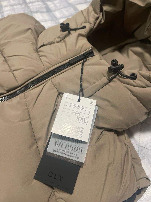 Gilet uomo con cappuccio nuovo beige