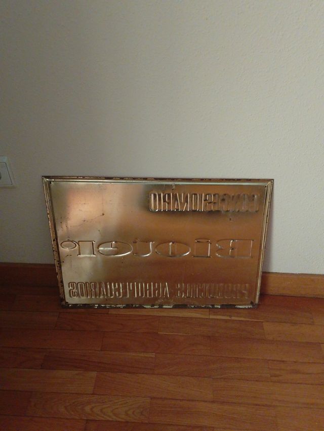 Antigua Chapa Publicitaria Publicidad  Bioter